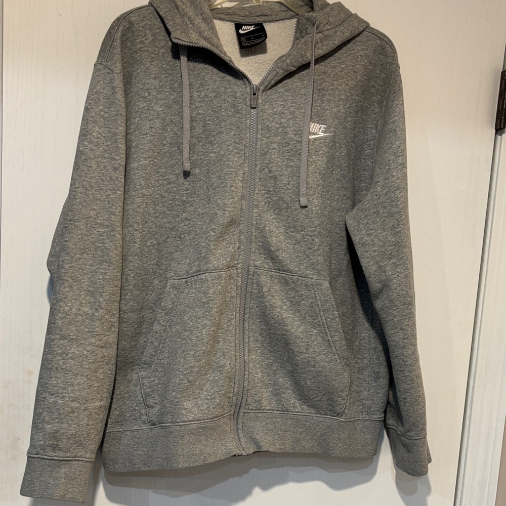 Nike Heather Gray Full-Zip Hoodie